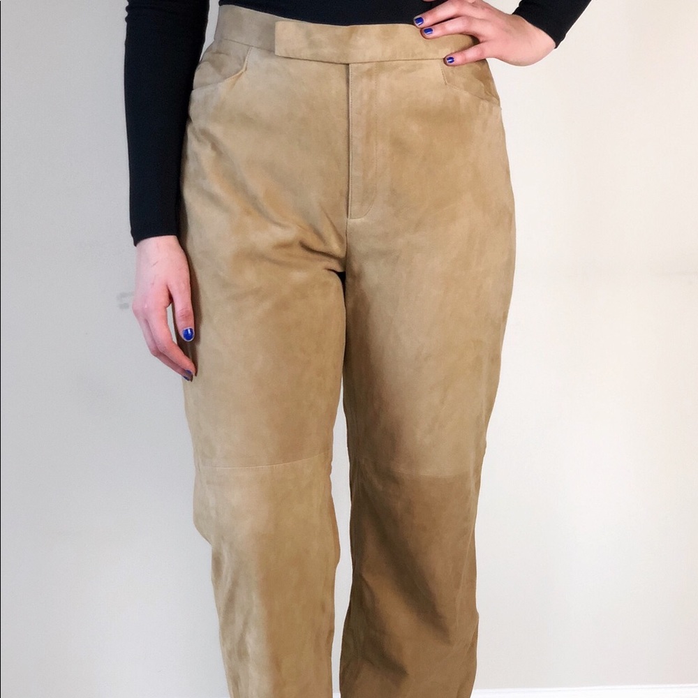 Suede Pants